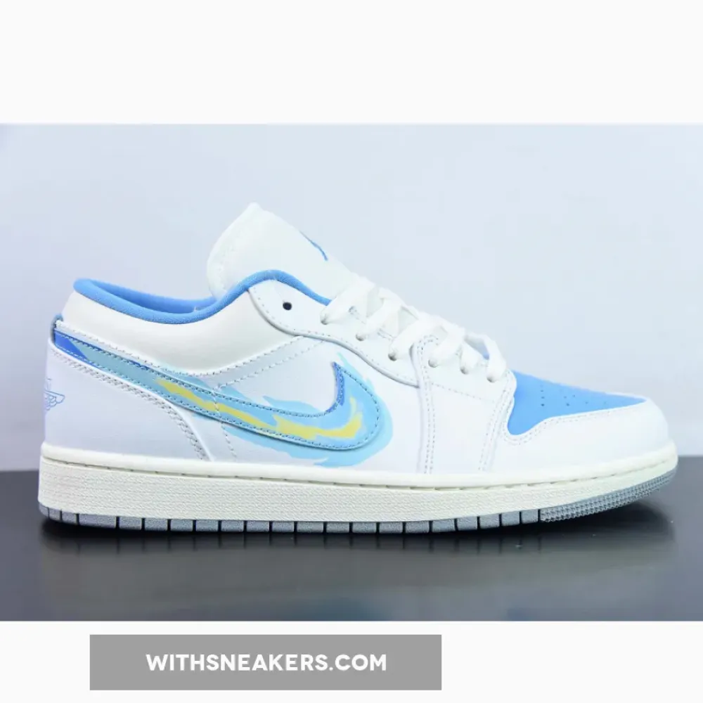 Air Jordan 1 Low Born To Fly Sail/University Blue FJ7219-441