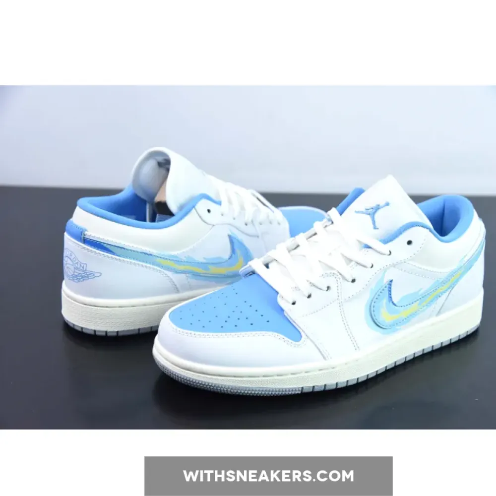 Air Jordan 1 Low Born To Fly Sail/University Blue FJ7219-441