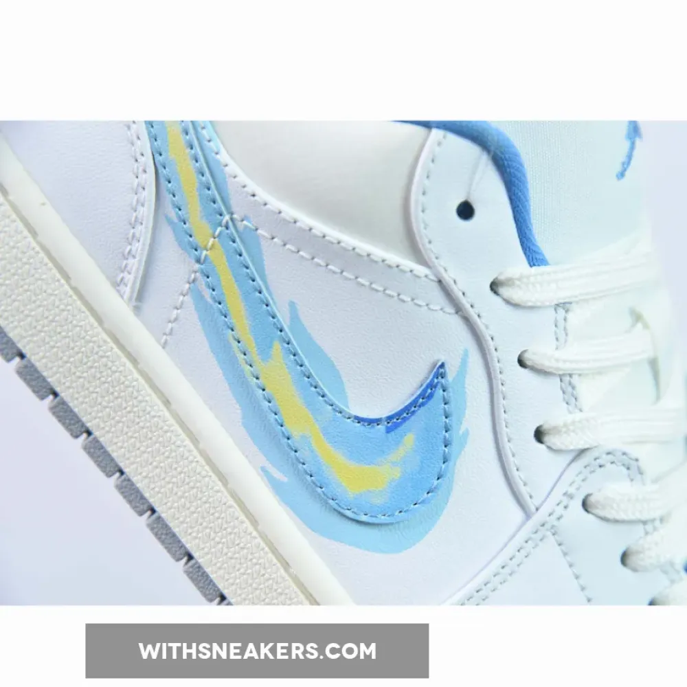 Air Jordan 1 Low Born To Fly Sail/University Blue FJ7219-441