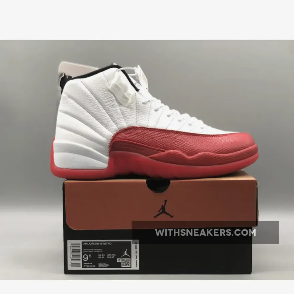 Air Jordan 12 OG Cherry White/Metallic Silver/Varsity Red CT8013-116