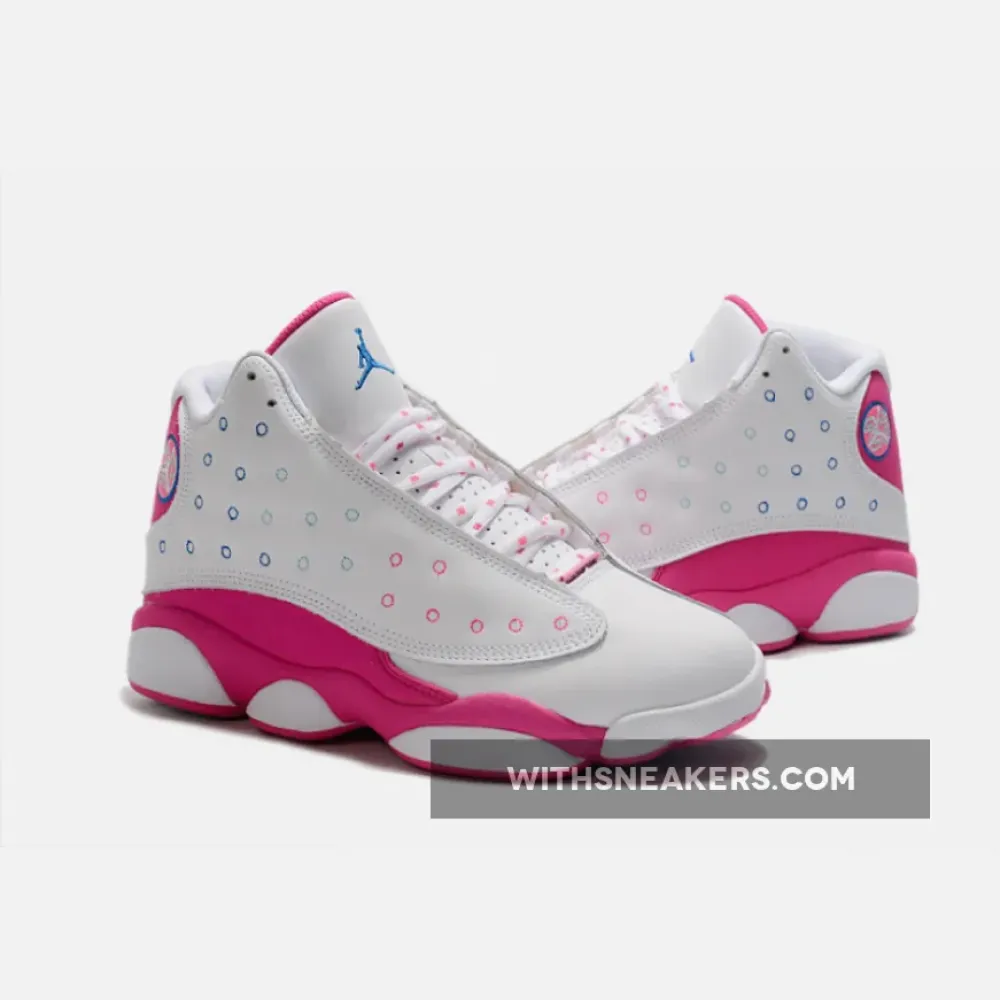 Air Jordan 13 GS White/Pink/Teal