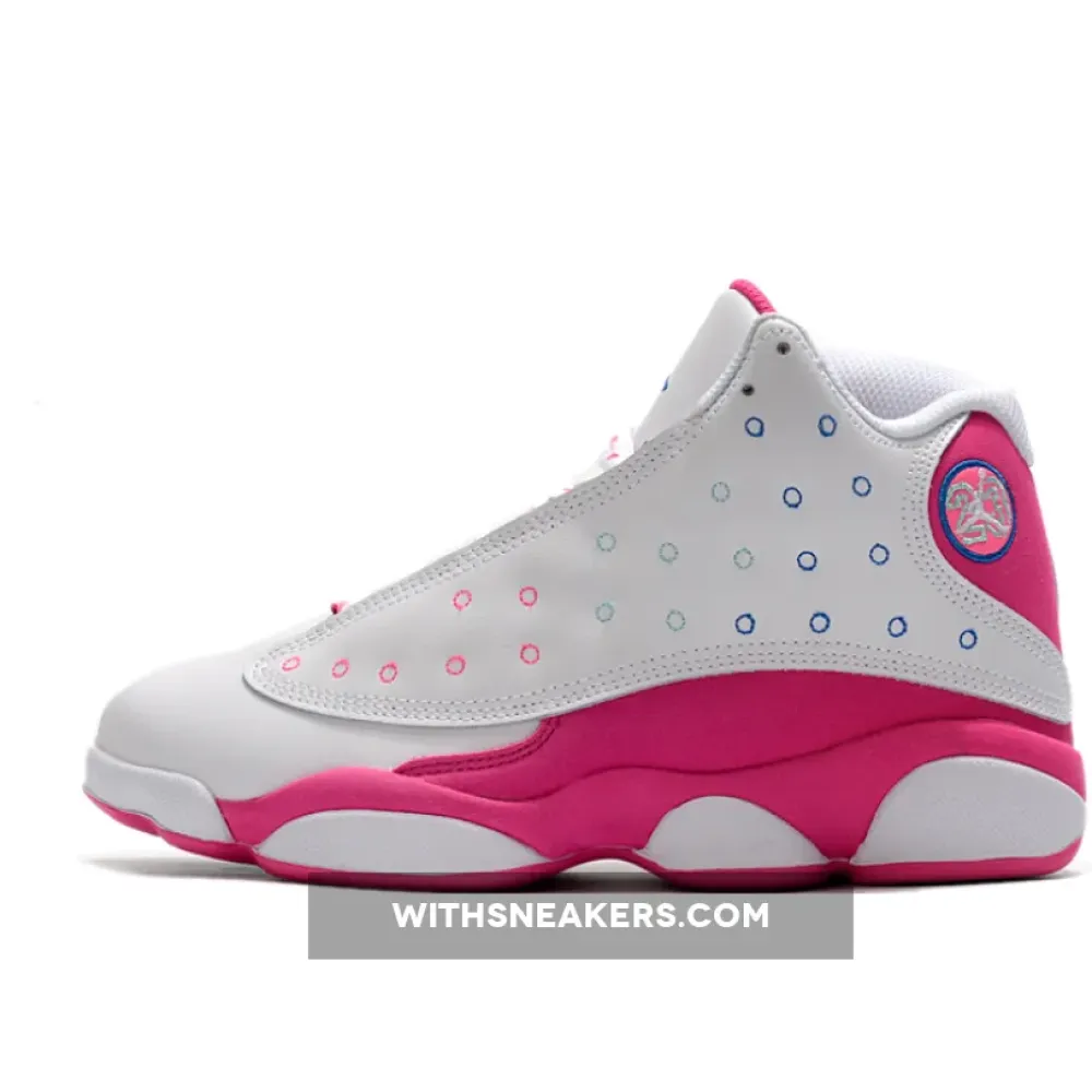 Air Jordan 13 GS White/Pink/Teal