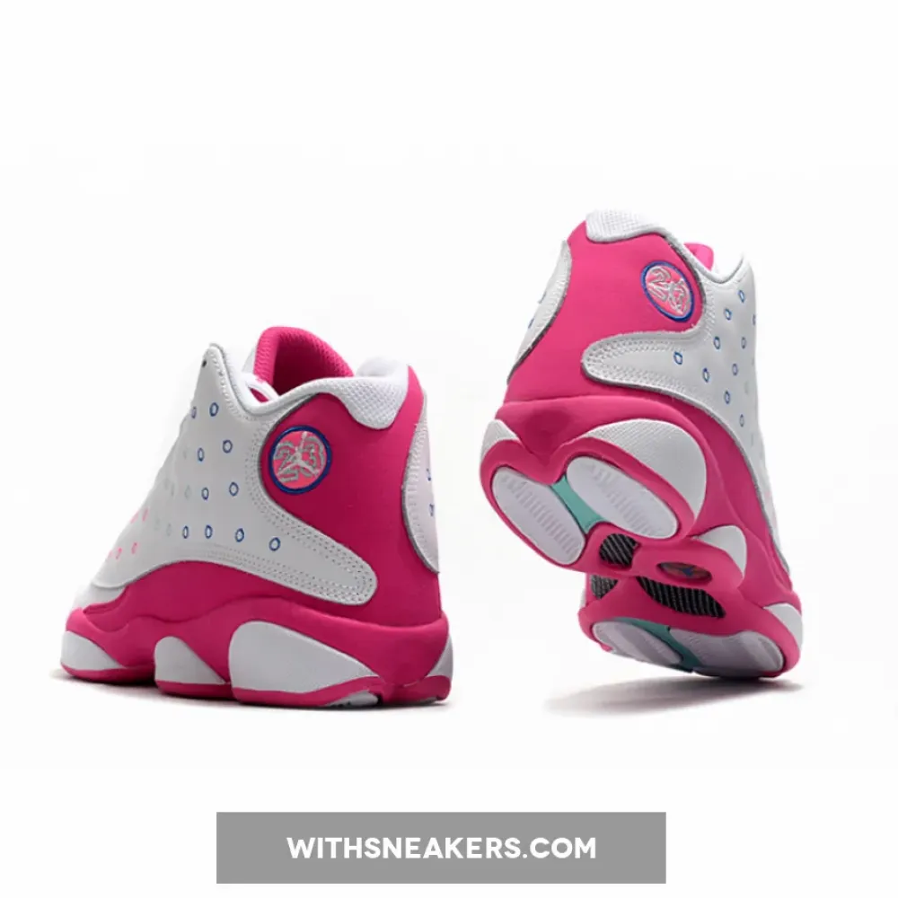 Air Jordan 13 GS White/Pink/Teal
