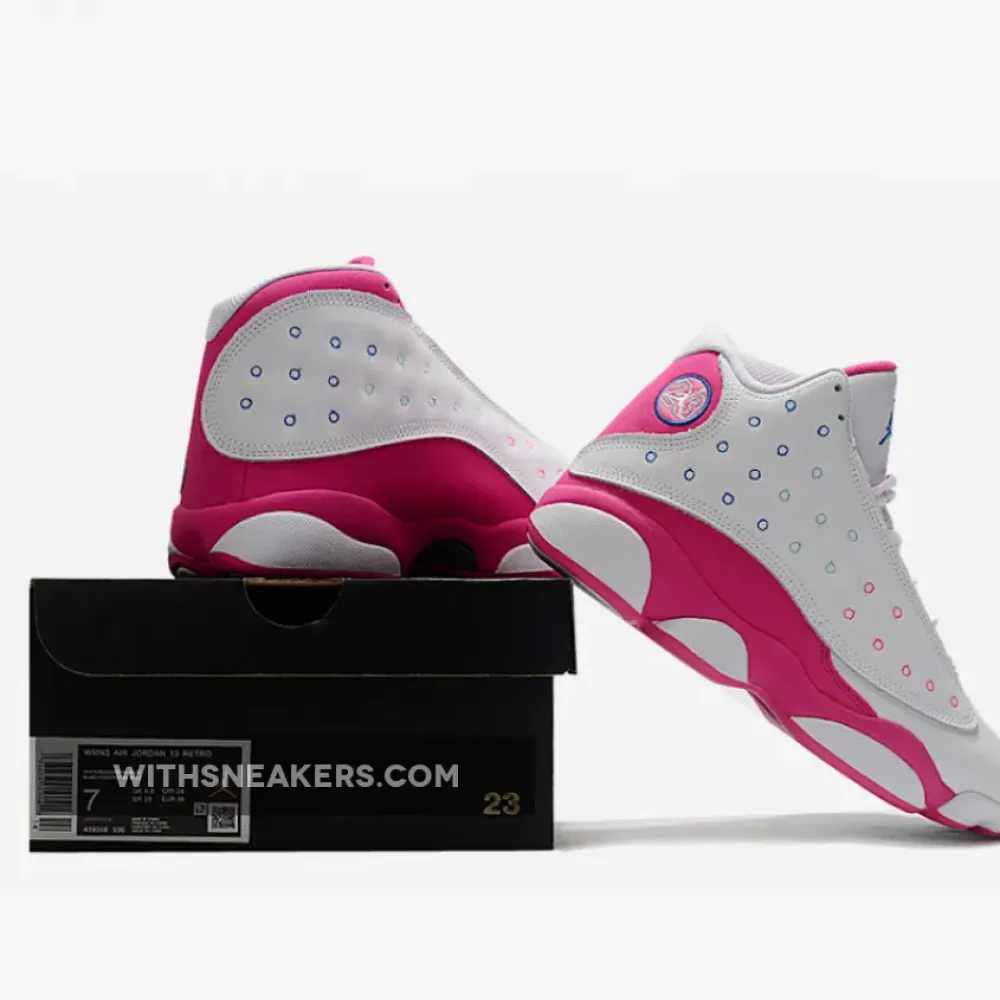 Air Jordan 13 GS White/Pink/Teal