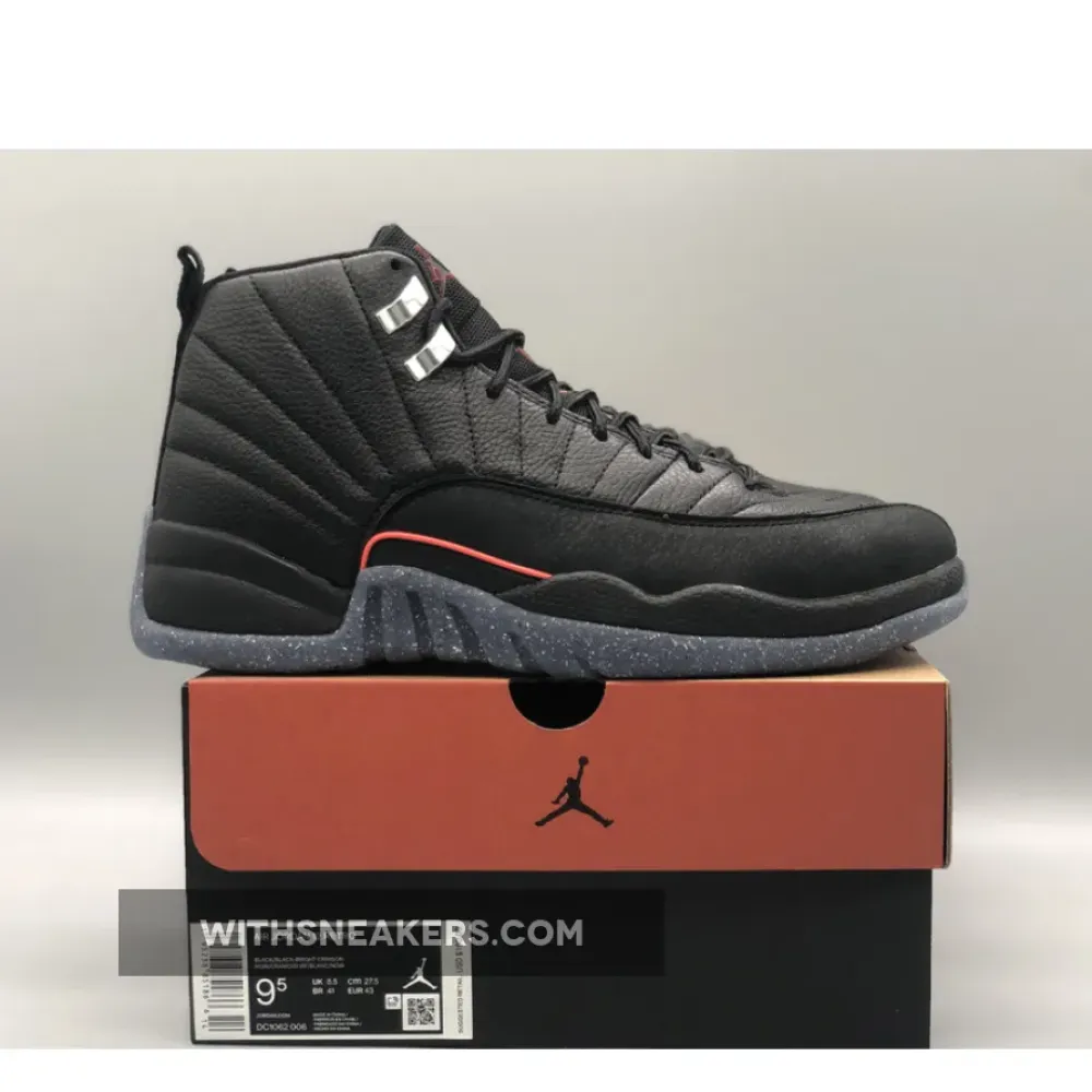 Air Jordan 12 Utility Black/Black-Bright Crimson DC1062-006