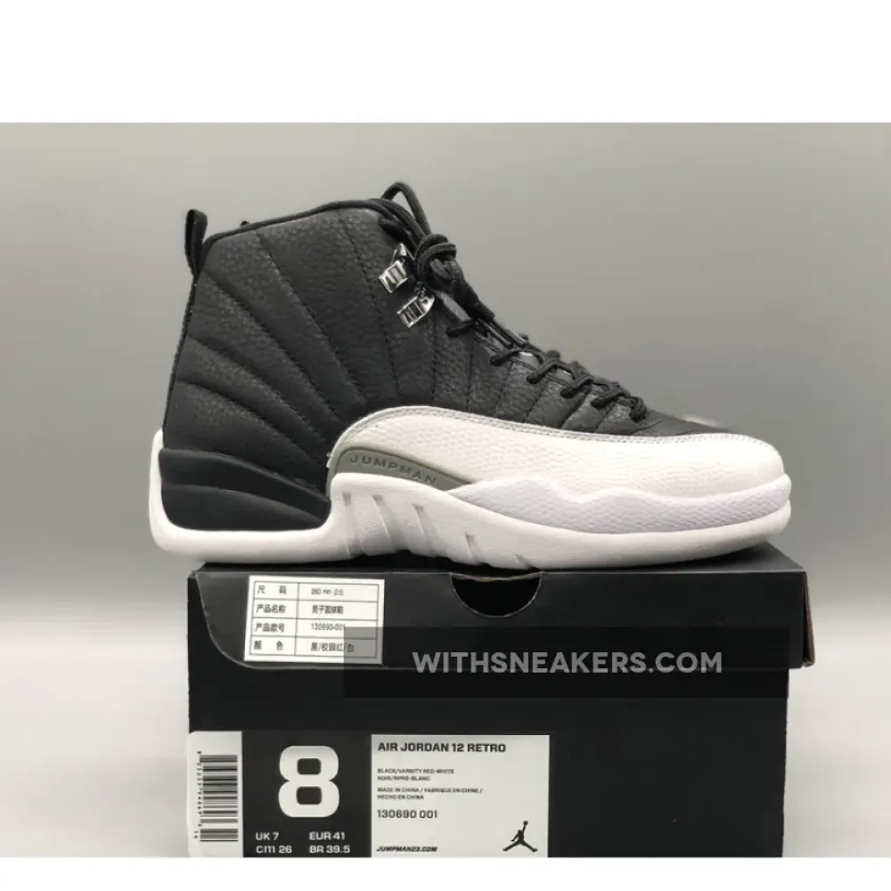 Air Jordan 12 Playoff (2022) Black/White/Gold CT8013-006