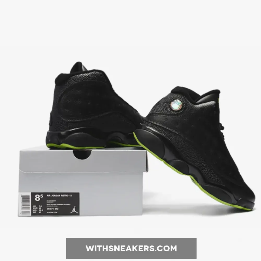 Air Jordan 13 Retro Black/Altitude Green 414571-042
