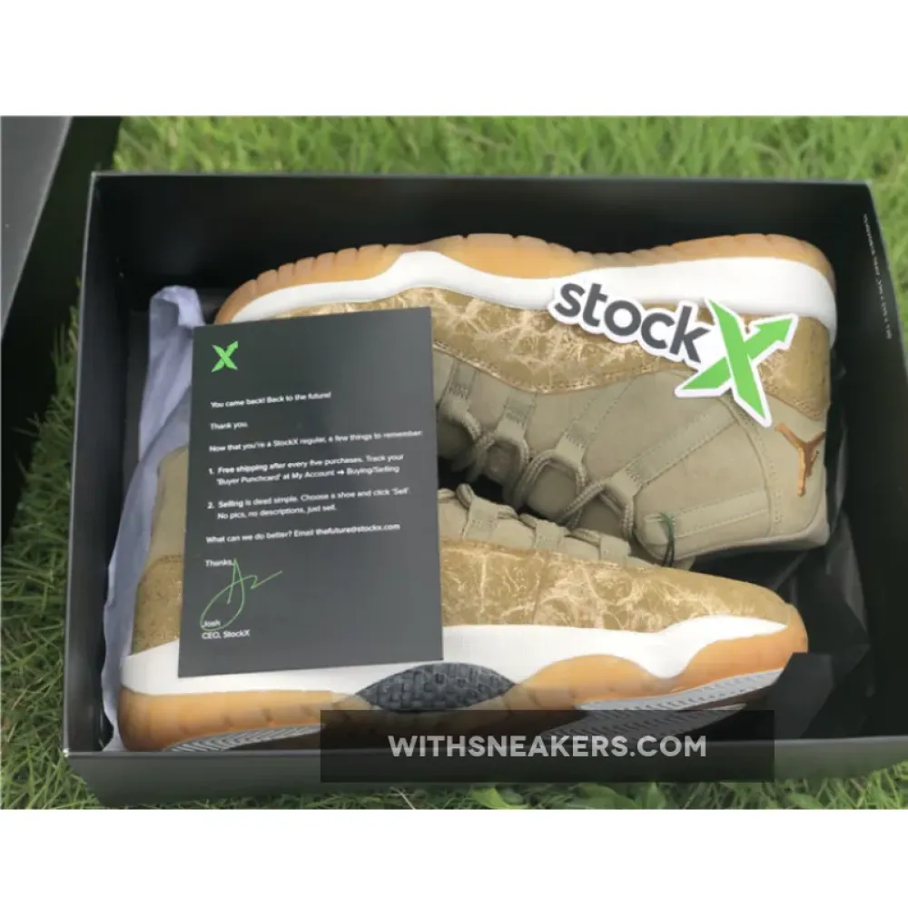 Air Jordan 11 Retro Neutral Olive/Sail-Gum Light Brown AR0715-200