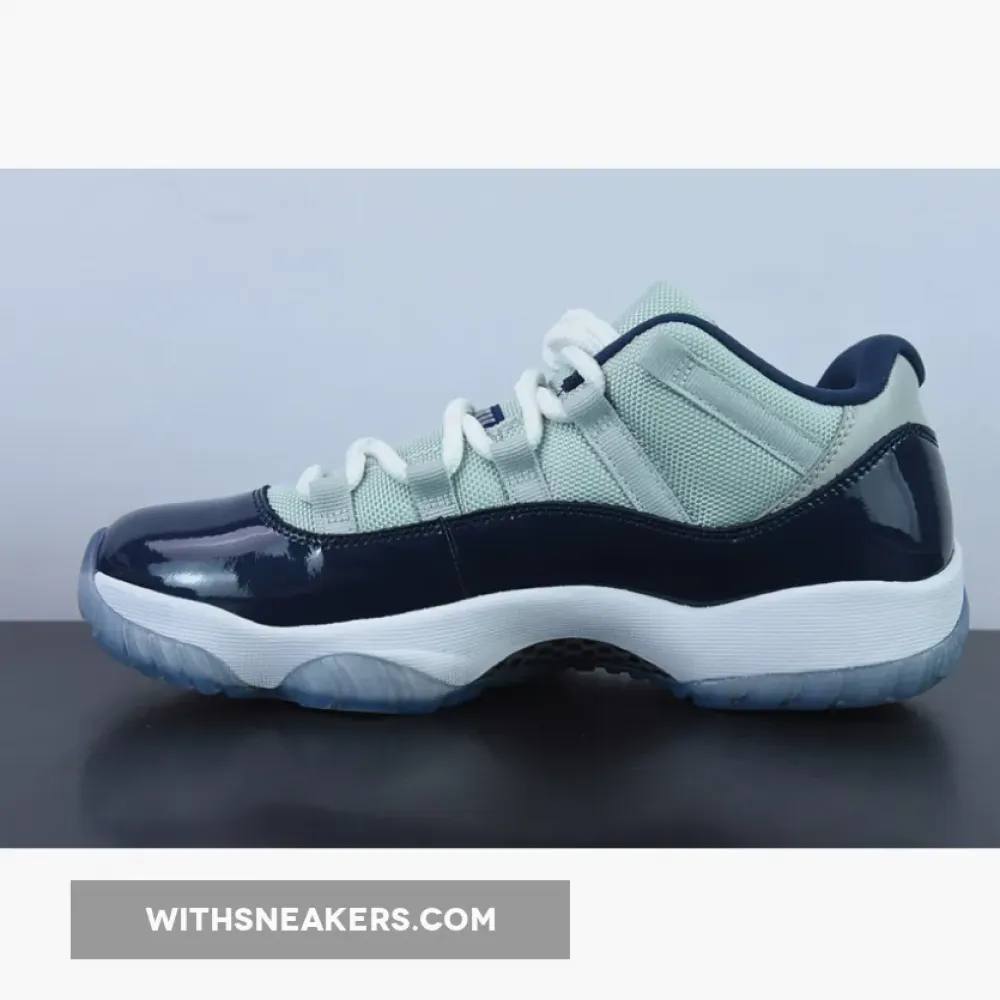 Air Jordan 11 Low Georgetown Grey Mist/White/Midnight Navy 528895-007