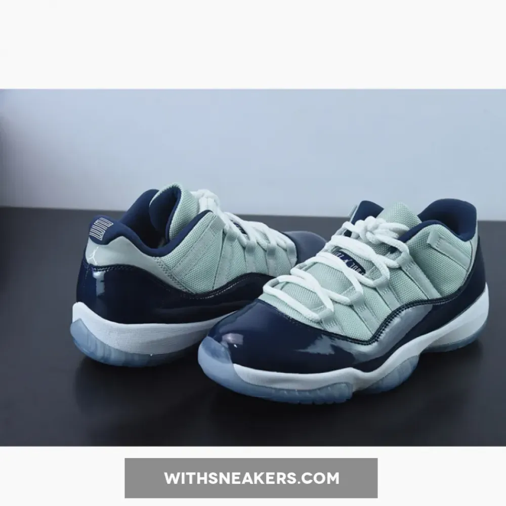 Air Jordan 11 Low Georgetown Grey Mist/White/Midnight Navy 528895-007