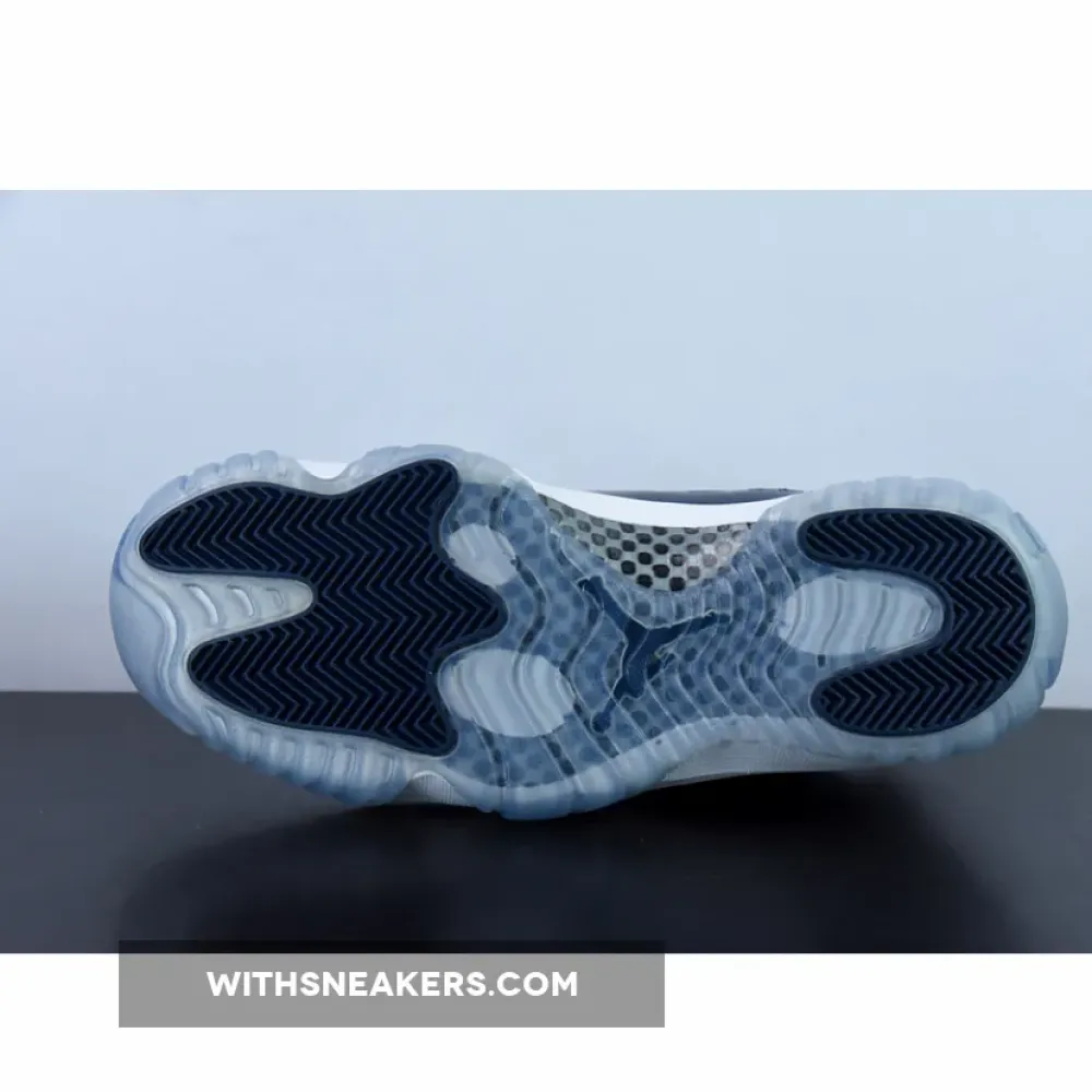 Air Jordan 11 Low Georgetown Grey Mist/White/Midnight Navy 528895-007