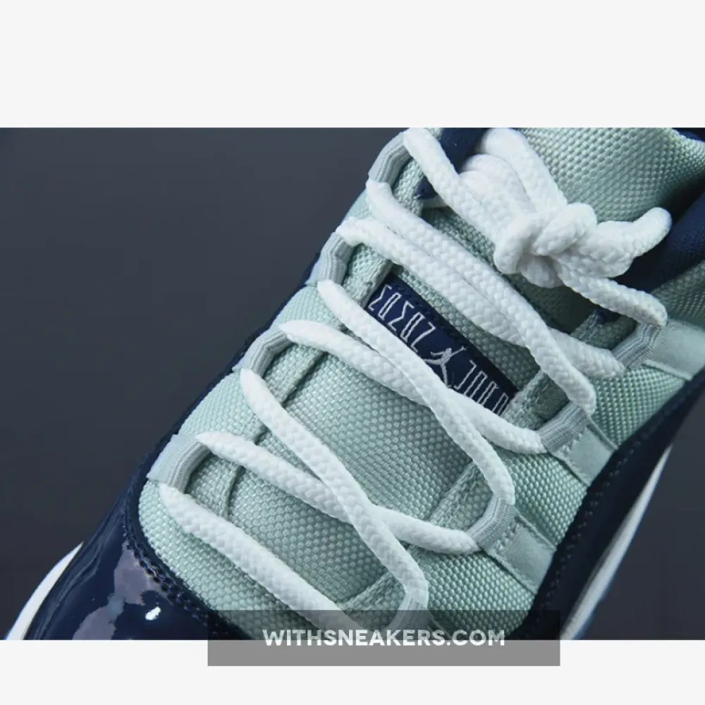 Air Jordan 11 Low Georgetown Grey Mist/White/Midnight Navy 528895-007