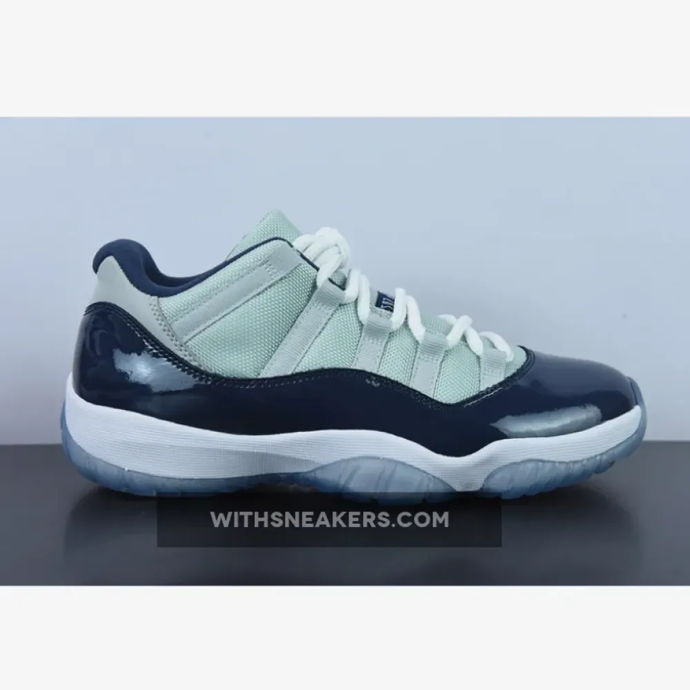 Air Jordan 11 Low Georgetown Grey Mist/White/Midnight Navy 528895-007