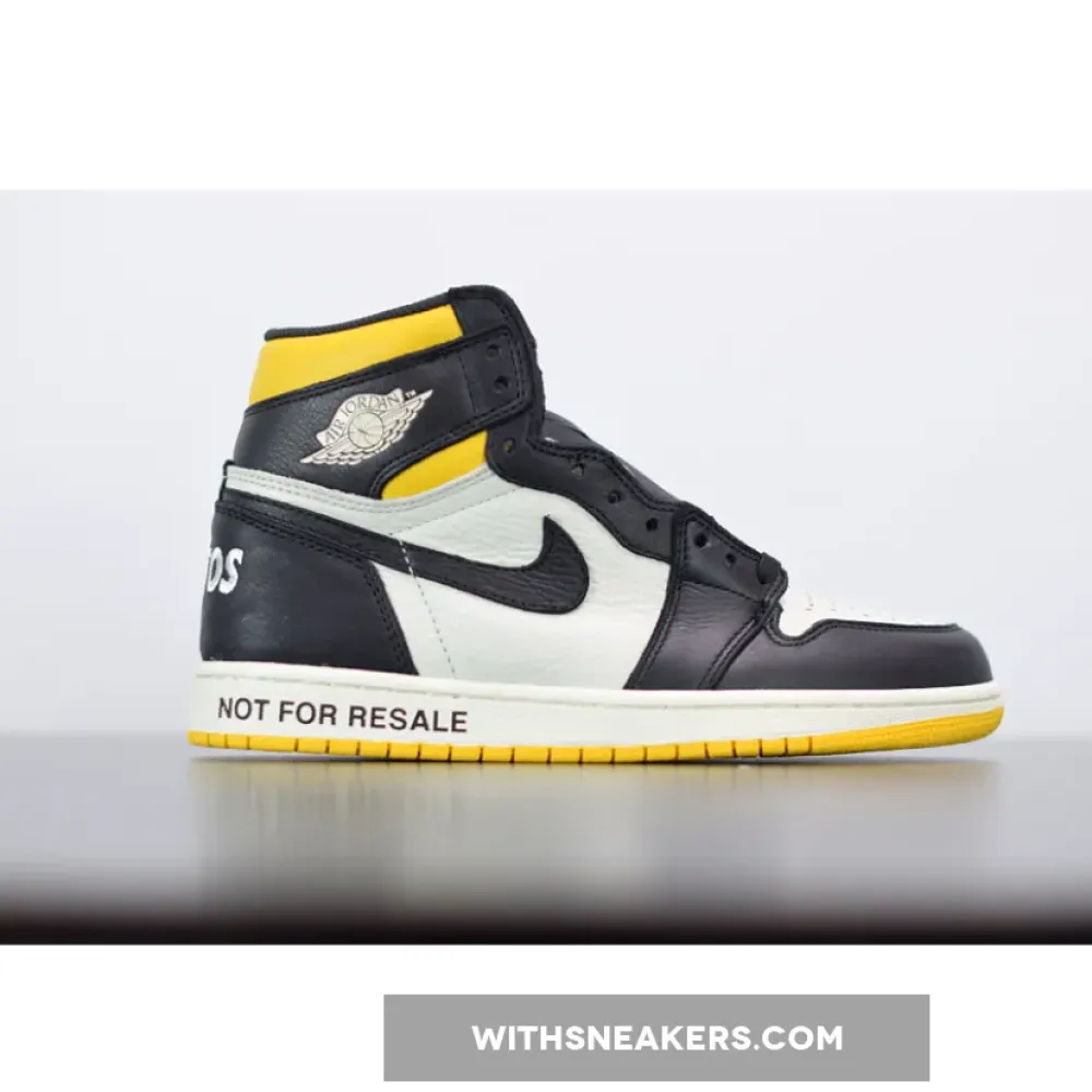 Nike Air Jordan 1 Retro High 'No Ls' Sail/Black/Varsity Maize 861428-107