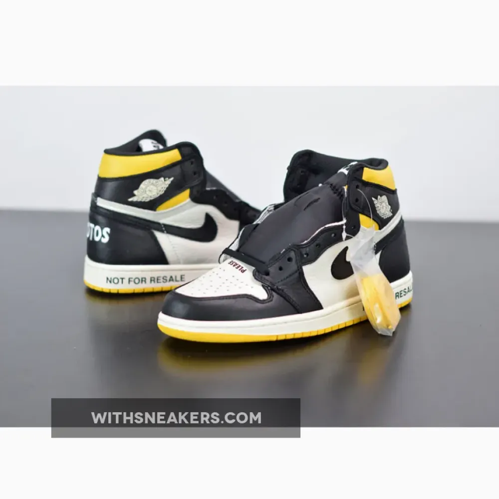 Nike Air Jordan 1 Retro High 'No Ls' Sail/Black/Varsity Maize 861428-107