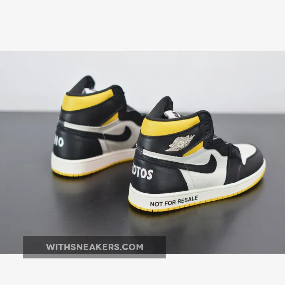 Nike Air Jordan 1 Retro High 'No Ls' Sail/Black/Varsity Maize 861428-107