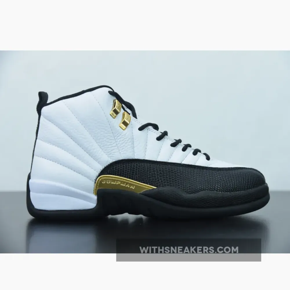 Air Jordan 12 Royalty White/Black/Metallic Gold CT8013-170