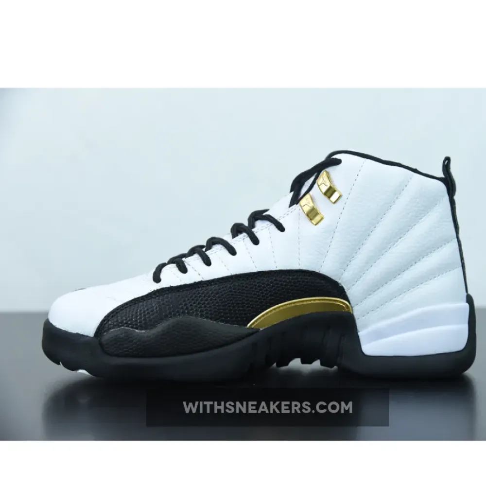Air Jordan 12 Royalty White/Black/Metallic Gold CT8013-170
