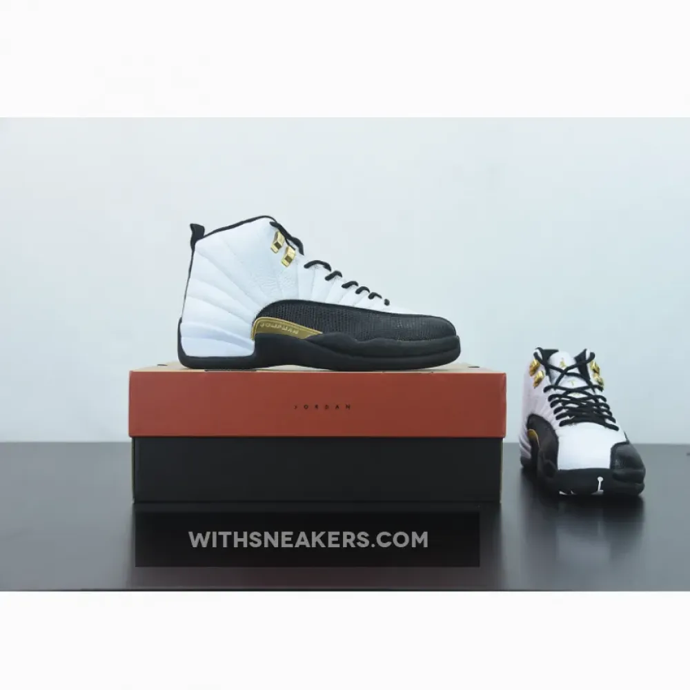 Air Jordan 12 Royalty White/Black/Metallic Gold CT8013-170