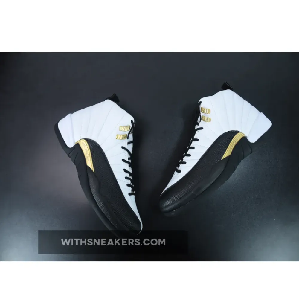 Air Jordan 12 Royalty White/Black/Metallic Gold CT8013-170