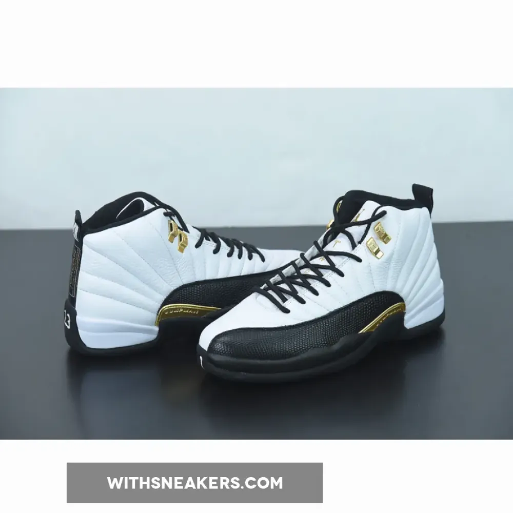 Air Jordan 12 Royalty White/Black/Metallic Gold CT8013-170