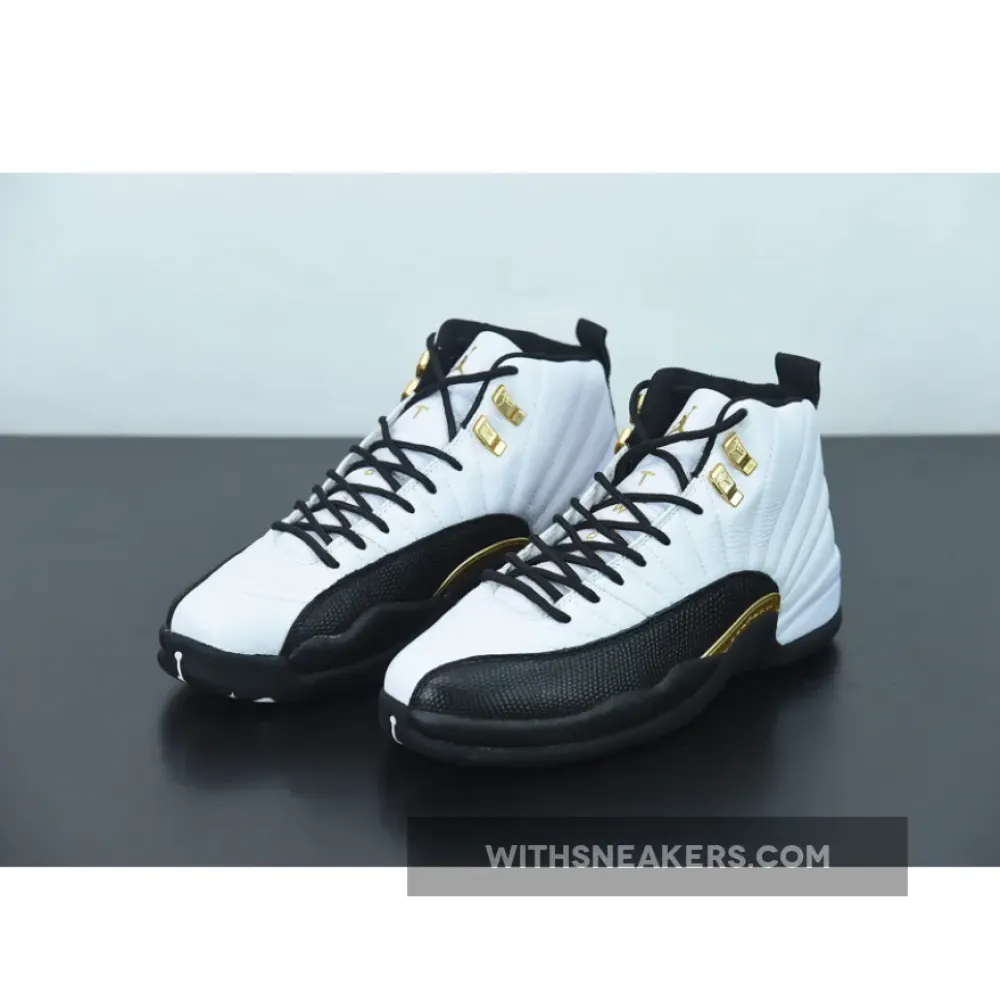 Air Jordan 12 Royalty White/Black/Metallic Gold CT8013-170