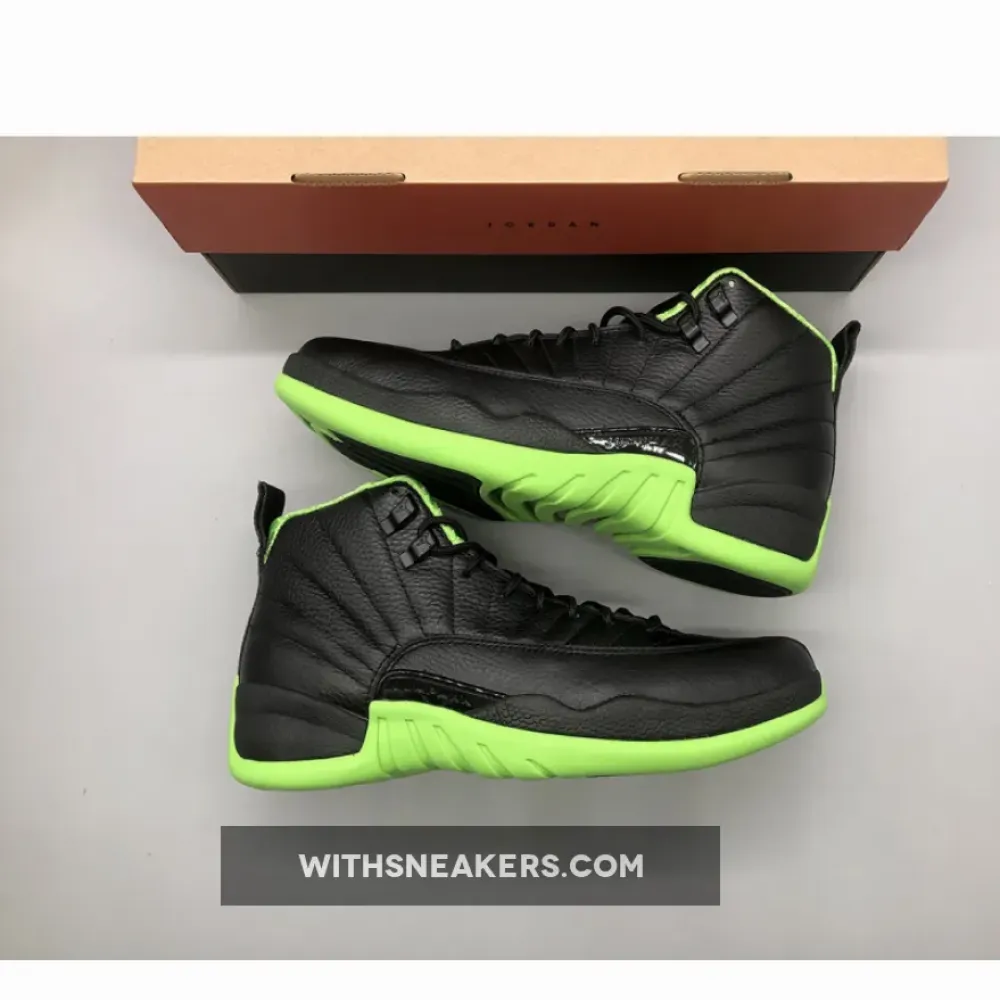 Air Jordan 12 28 Days of Flight Black/Neon Green