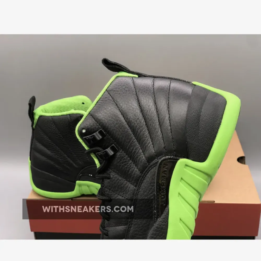 Air Jordan 12 28 Days of Flight Black/Neon Green