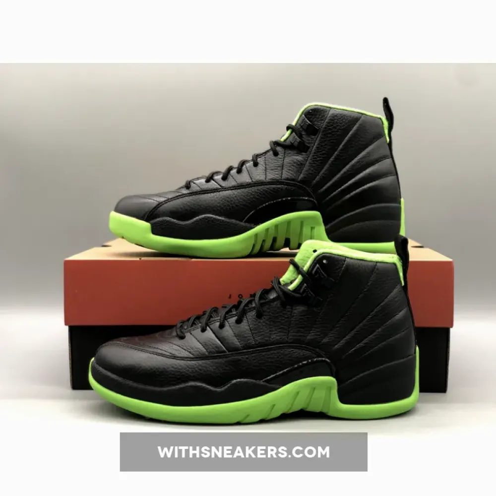 Air Jordan 12 28 Days of Flight Black/Neon Green