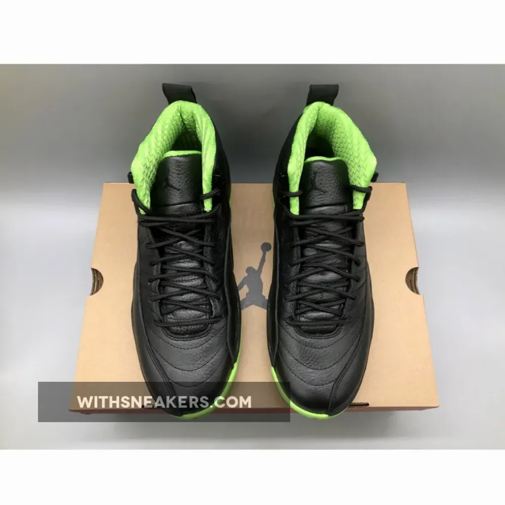 Air Jordan 12 28 Days of Flight Black/Neon Green