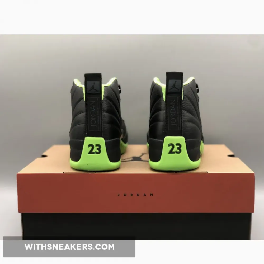 Air Jordan 12 28 Days of Flight Black/Neon Green