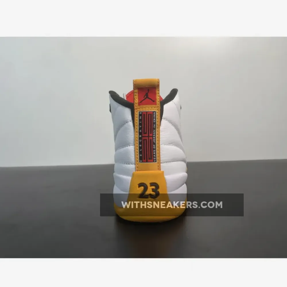 Air Jordan 12 25 Years In China White/Yellow/Black DR8887-100