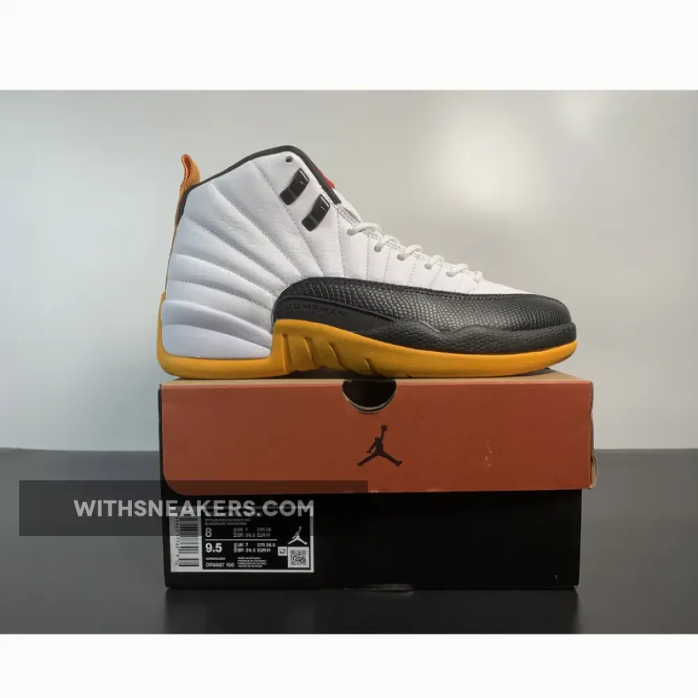 Air Jordan 12 25 Years In China White/Yellow/Black DR8887-100