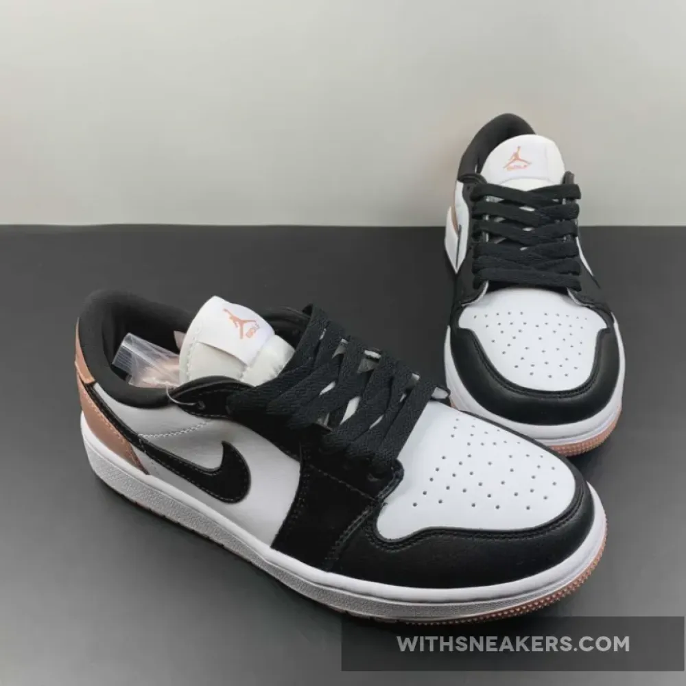 Nike Air Jordan 1 Low Golf White/Black/Rust Pink DD9315-106