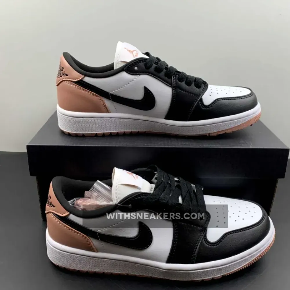 Nike Air Jordan 1 Low Golf White/Black/Rust Pink DD9315-106
