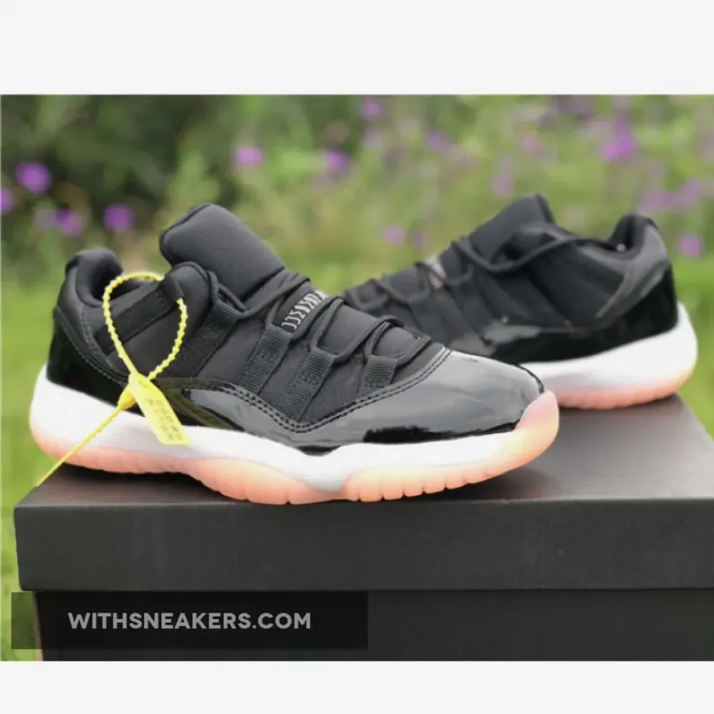 Air Jordan 11 Low GS Black/Bleached Coral/White 580521-013