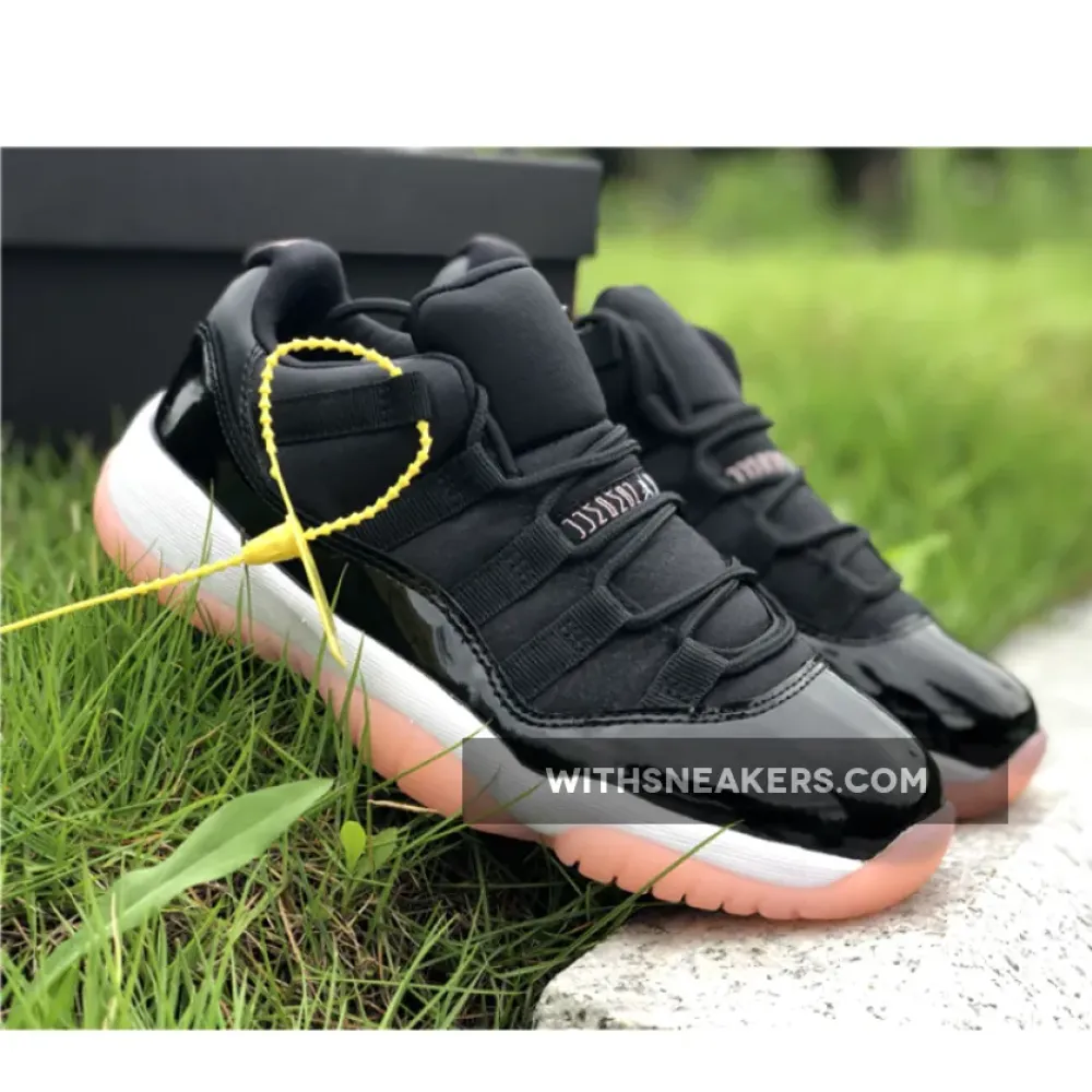 Air Jordan 11 Low GS Black/Bleached Coral/White 580521-013
