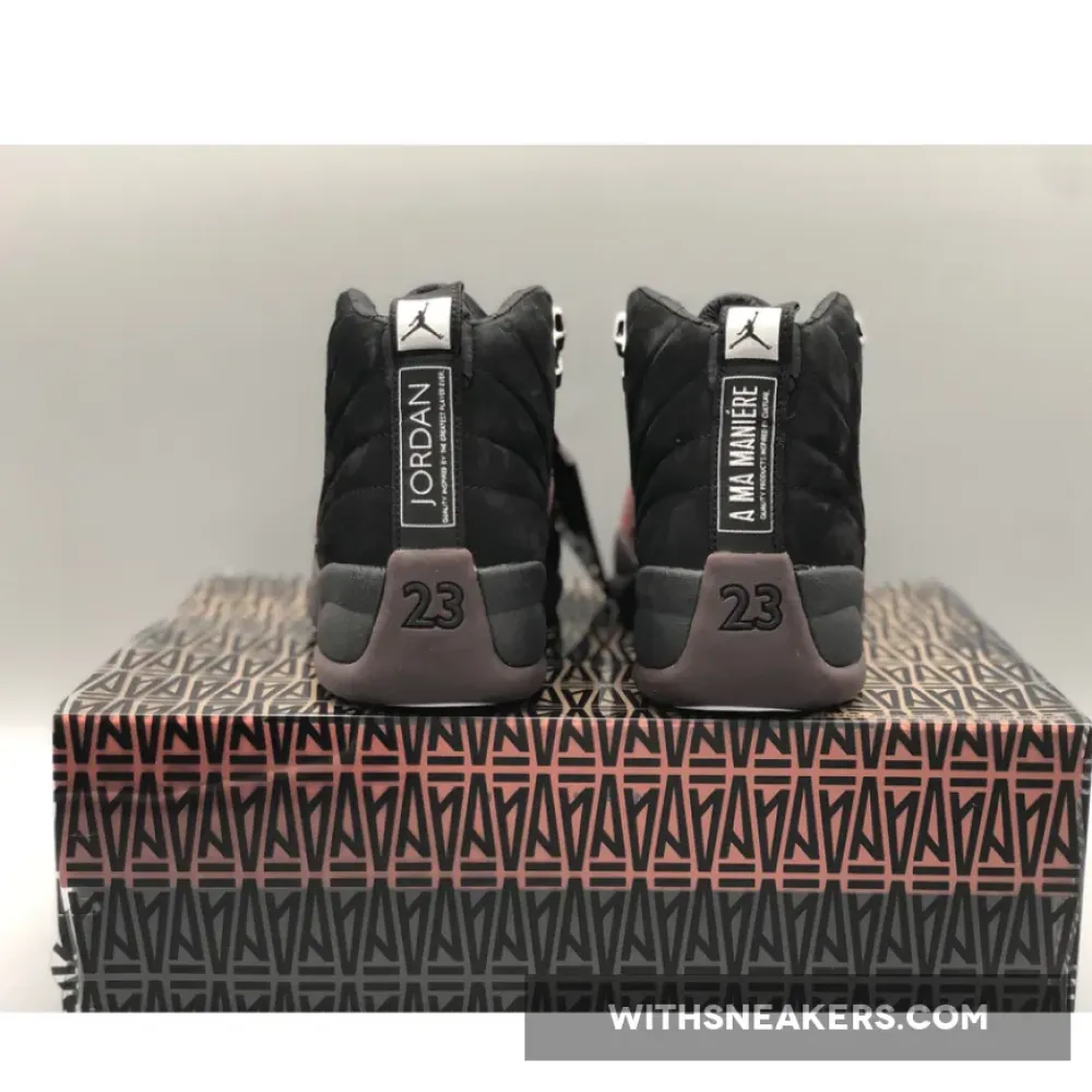 A Ma Maniére x Air Jordan 12 Black/Burgundy Crush DV6989-001