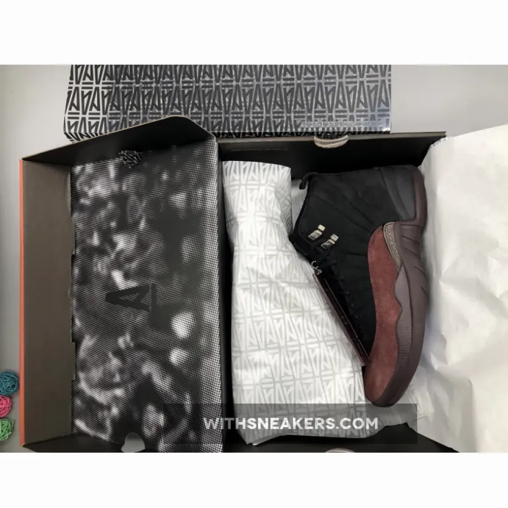 A Ma Maniére x Air Jordan 12 Black/Burgundy Crush DV6989-001