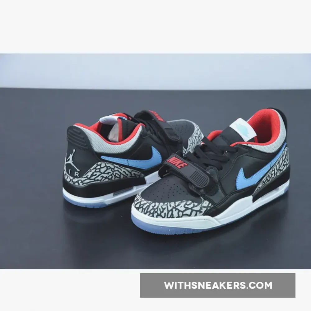 Nike Jordan Legacy 312 Low Chicago Flag Black/Blue/Red CD7069-004