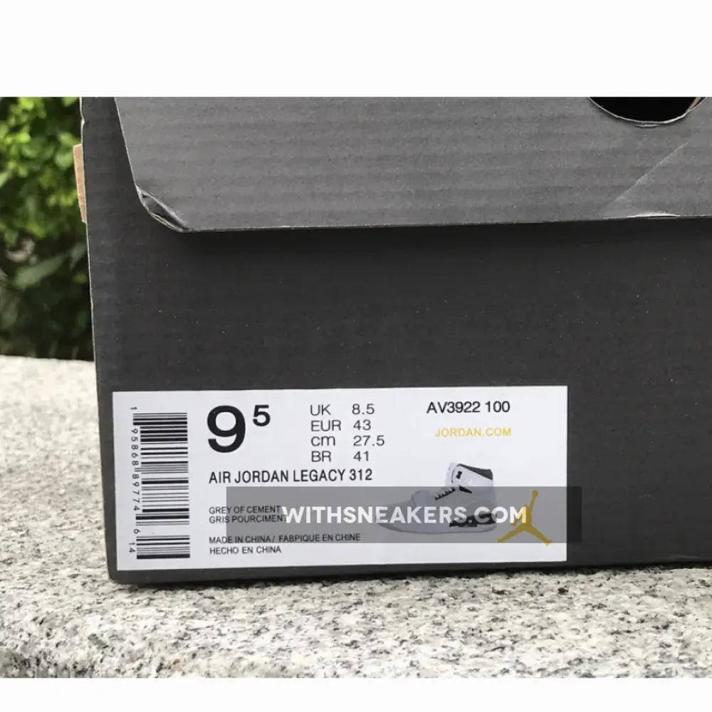 Nike Jordan Legacy 312 Elephant Print Grey/White AV3922-100