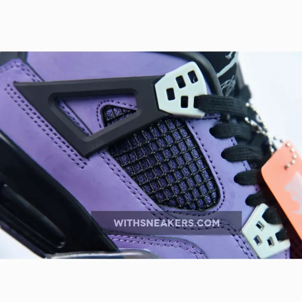 Travis Scott x Air Jordan 4 Retro 'Friends & Family' Purple Suede/Black Midsole