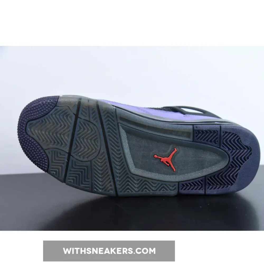 Travis Scott x Air Jordan 4 Retro 'Friends & Family' Purple Suede/Black Midsole