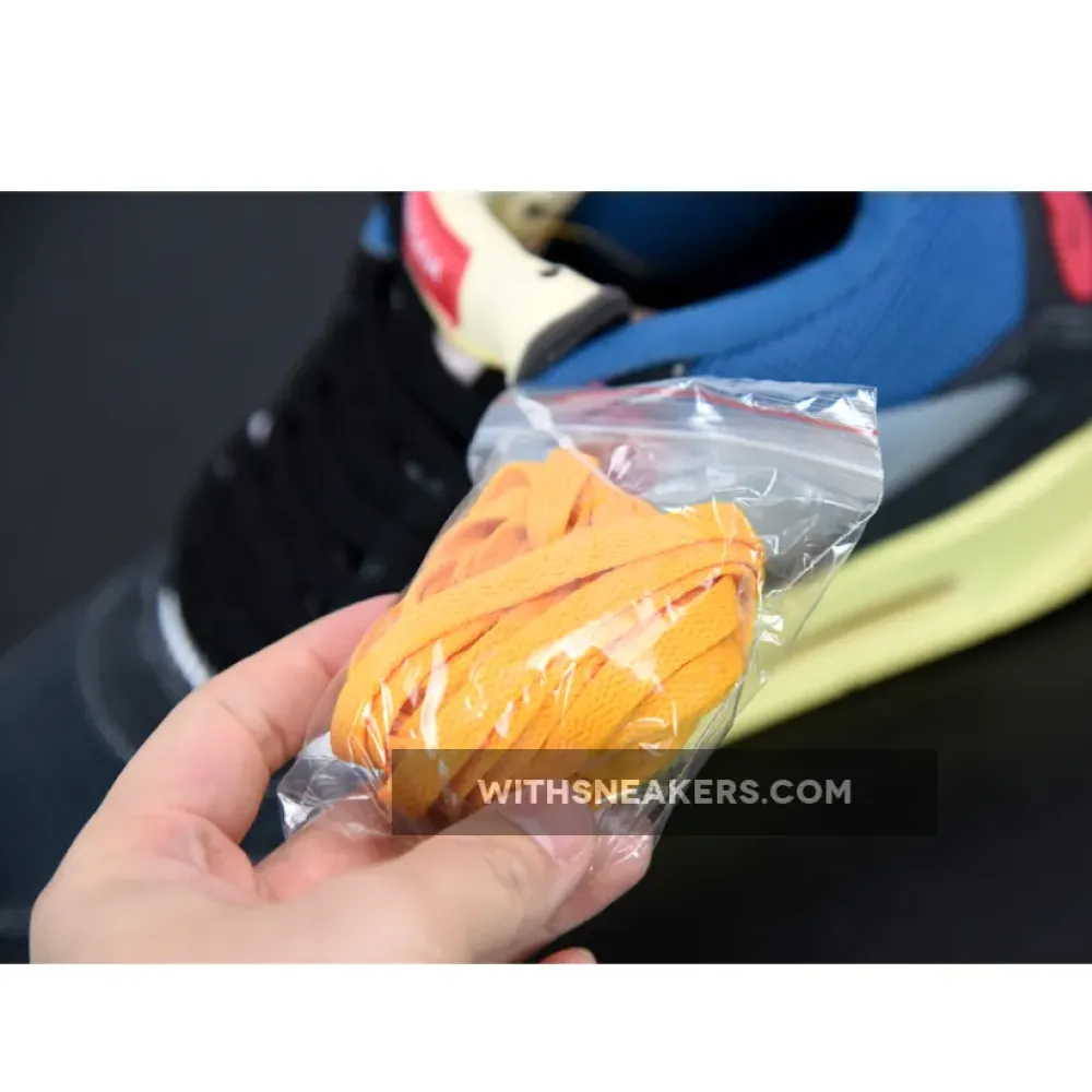 Union x Air Jordan 4 Off Noir/Brigade Blue/Dark Smoke Grey/Light Fusion Red DC9533-001