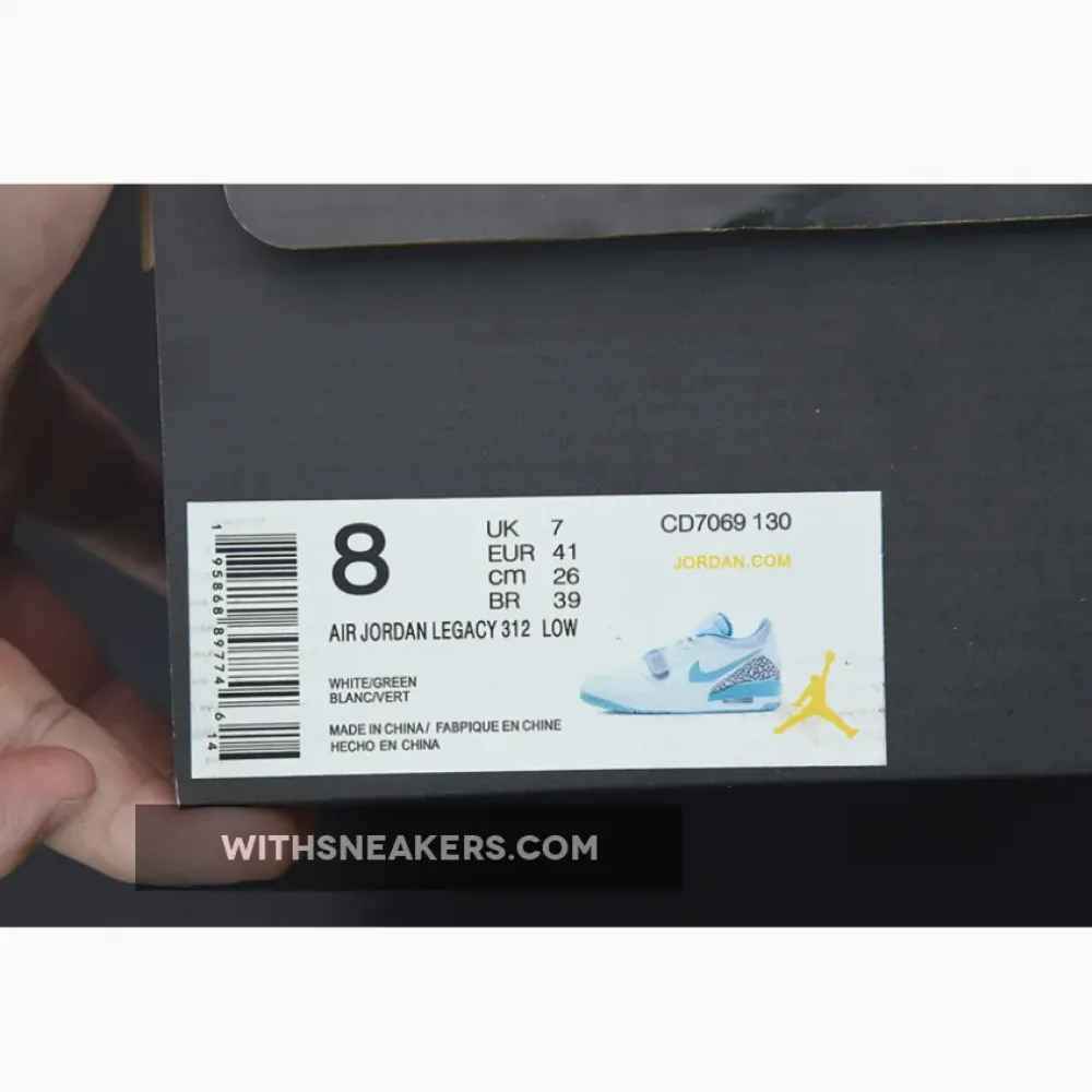 Nike Jordan Legacy 312 Low White/Turquoise/Black CD7069-130