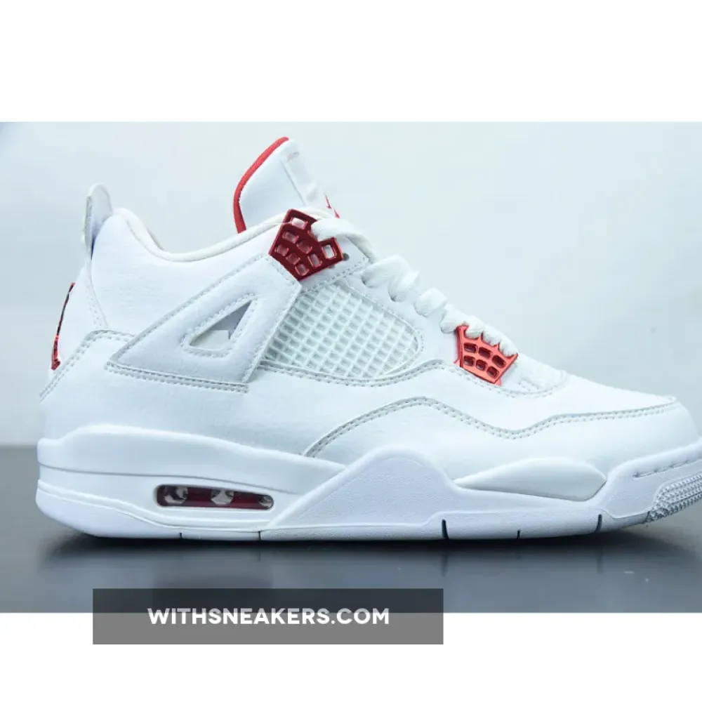Nike Air Jordan 4 Red Metallic White/University Red-Metallic Silver CT8527-112