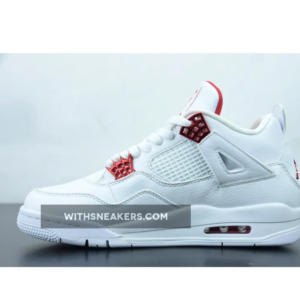 Nike Air Jordan 4 Red Metallic White/University Red-Metallic Silver CT8527-112