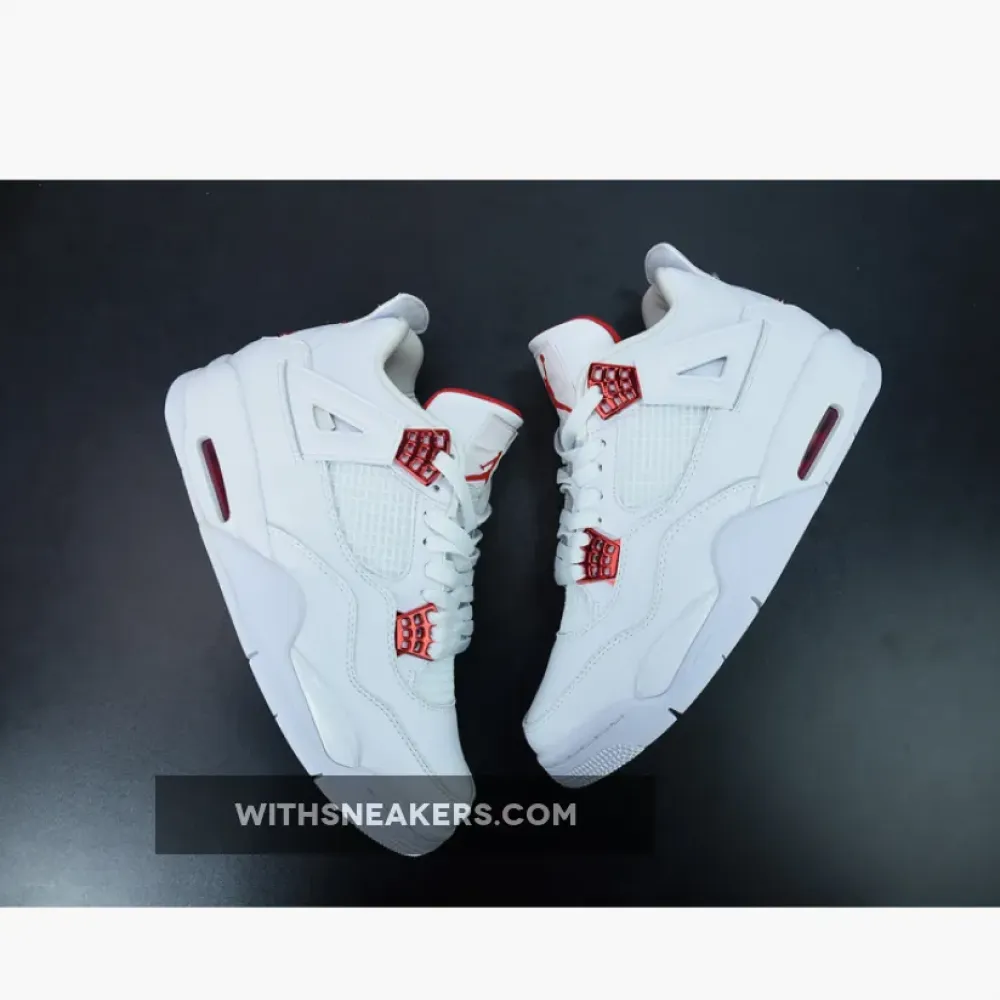 Nike Air Jordan 4 Red Metallic White/University Red-Metallic Silver CT8527-112
