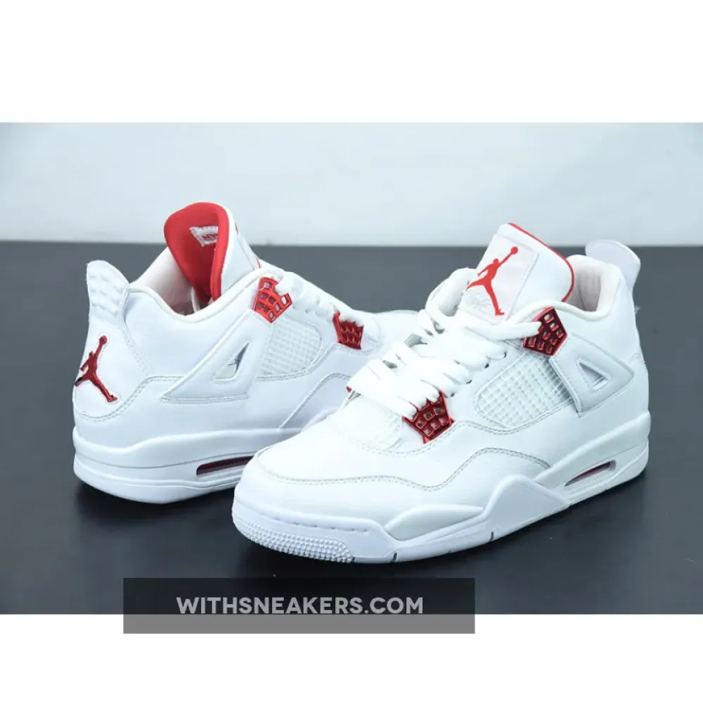 Nike Air Jordan 4 Red Metallic White/University Red-Metallic Silver CT8527-112