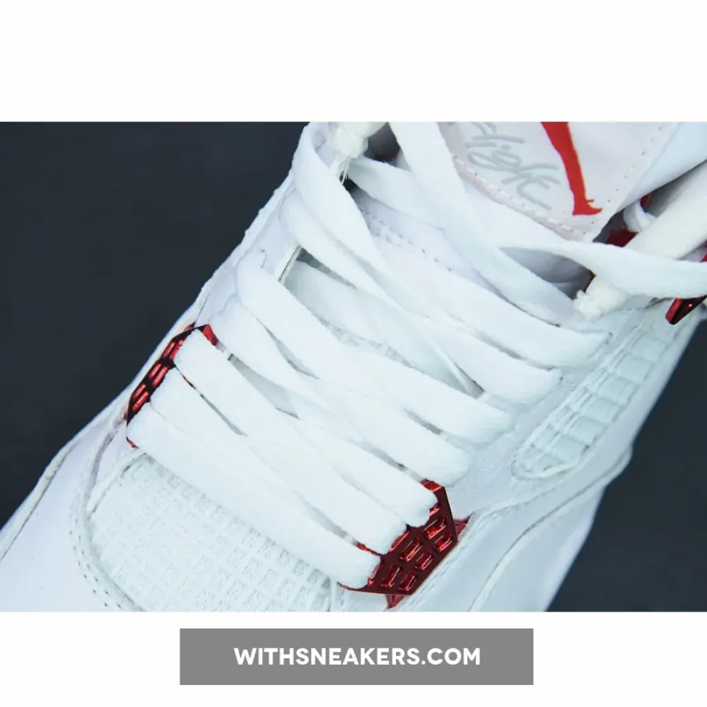 Nike Air Jordan 4 Red Metallic White/University Red-Metallic Silver CT8527-112